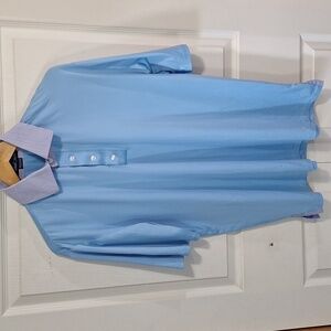 Alial Fital golf shirt polo pullover USA - L - blue/plaid